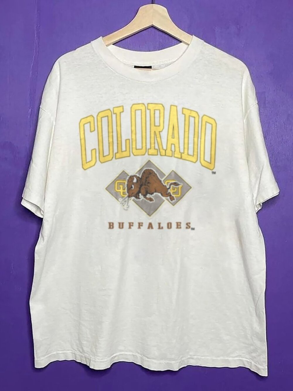Vintage University of Colorado Buffaloes Football Logo Shirt, CU Buffs Shirt Tee